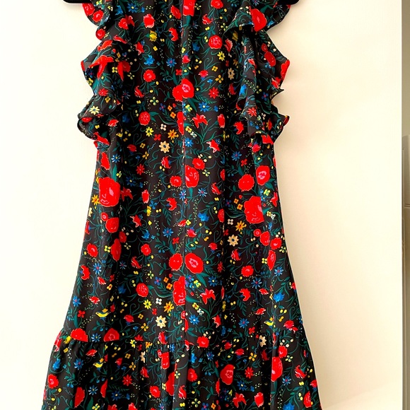 J.Crew Floral Flutter Sleeve Dress - Picture 6 of 8